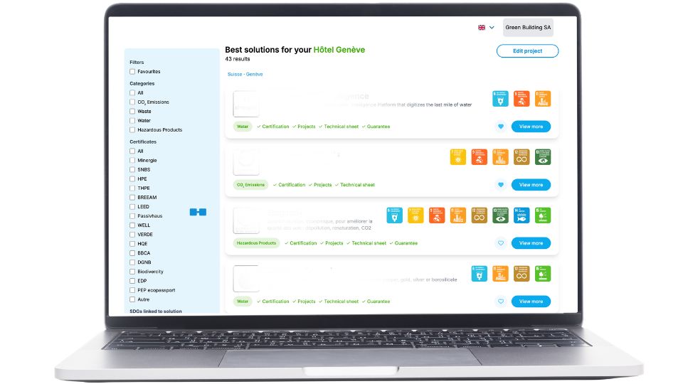GoEko platform for sustainable construction decision support
